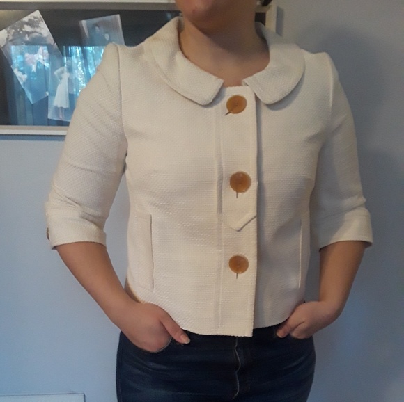 LOFT Jackets & Blazers - Ivory Ann Taylor Loft blazer